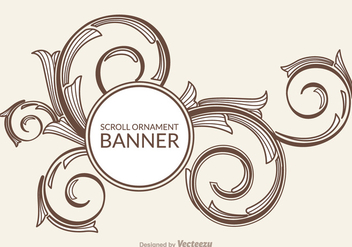 Free Scroll Ornament Vector Banner - бесплатный vector #337589